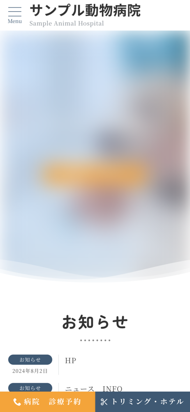 同じページのスマホ表示。CTAは画面の下に固定される